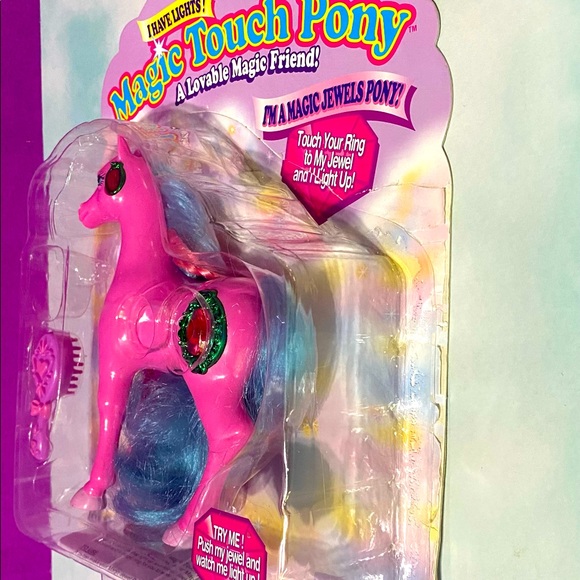 MAGIC TOUCH PONY VINTAGE 90s MAGIC JEWEL PONY JASMINE JEWELS LIGHT UP & BLINK - Picture 11 of 15